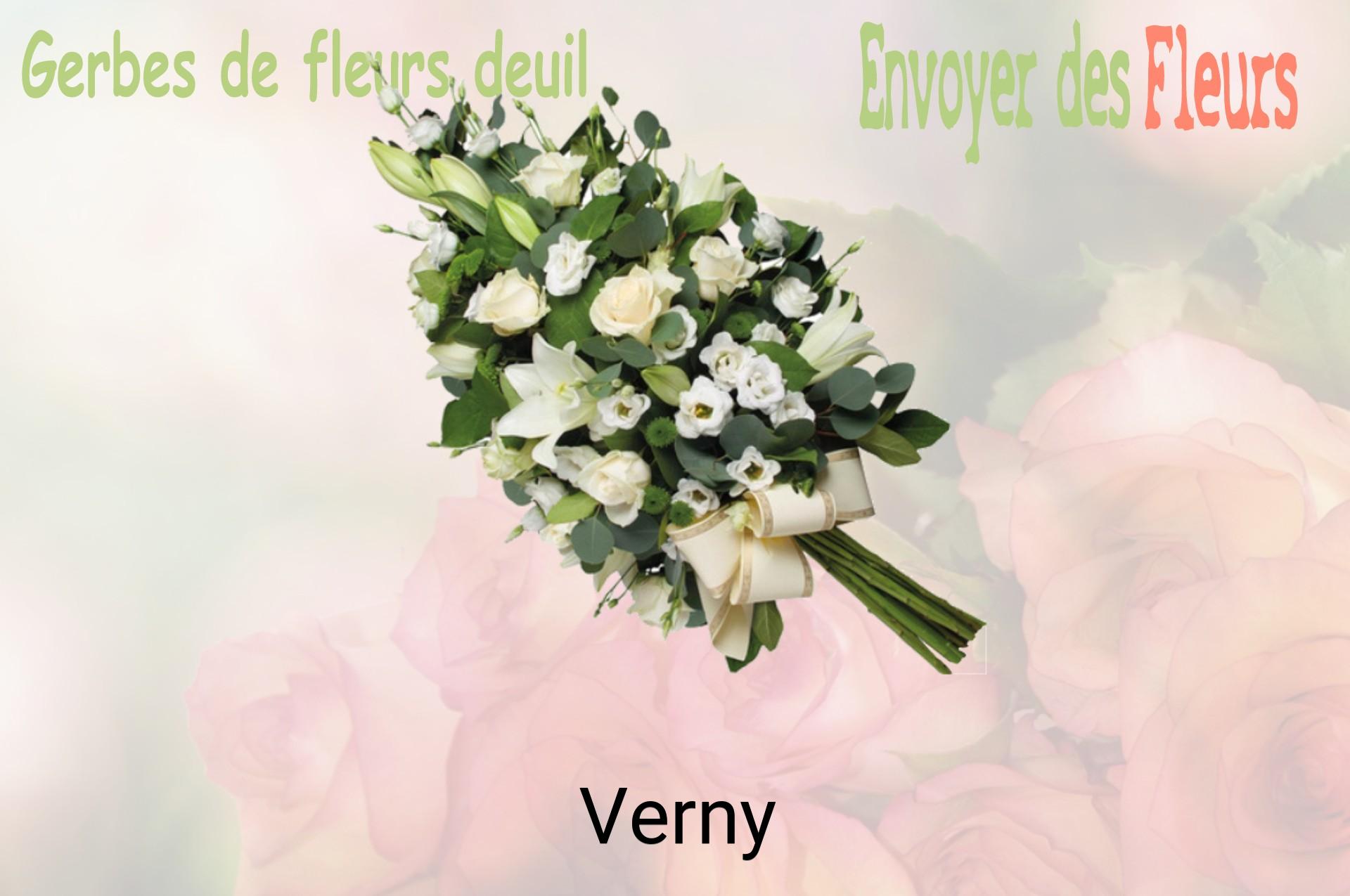Gerbe de fleurs de deuil livrée à Verny